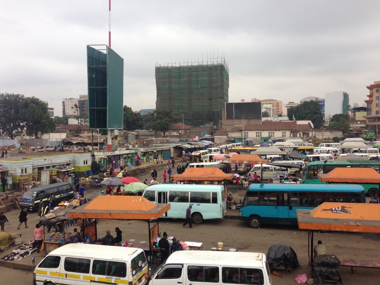 City view from a matatu