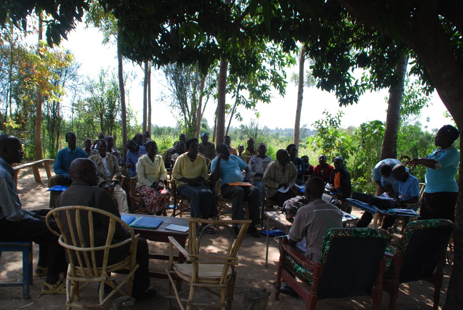 Introducing Kiva at a farmer meeting
