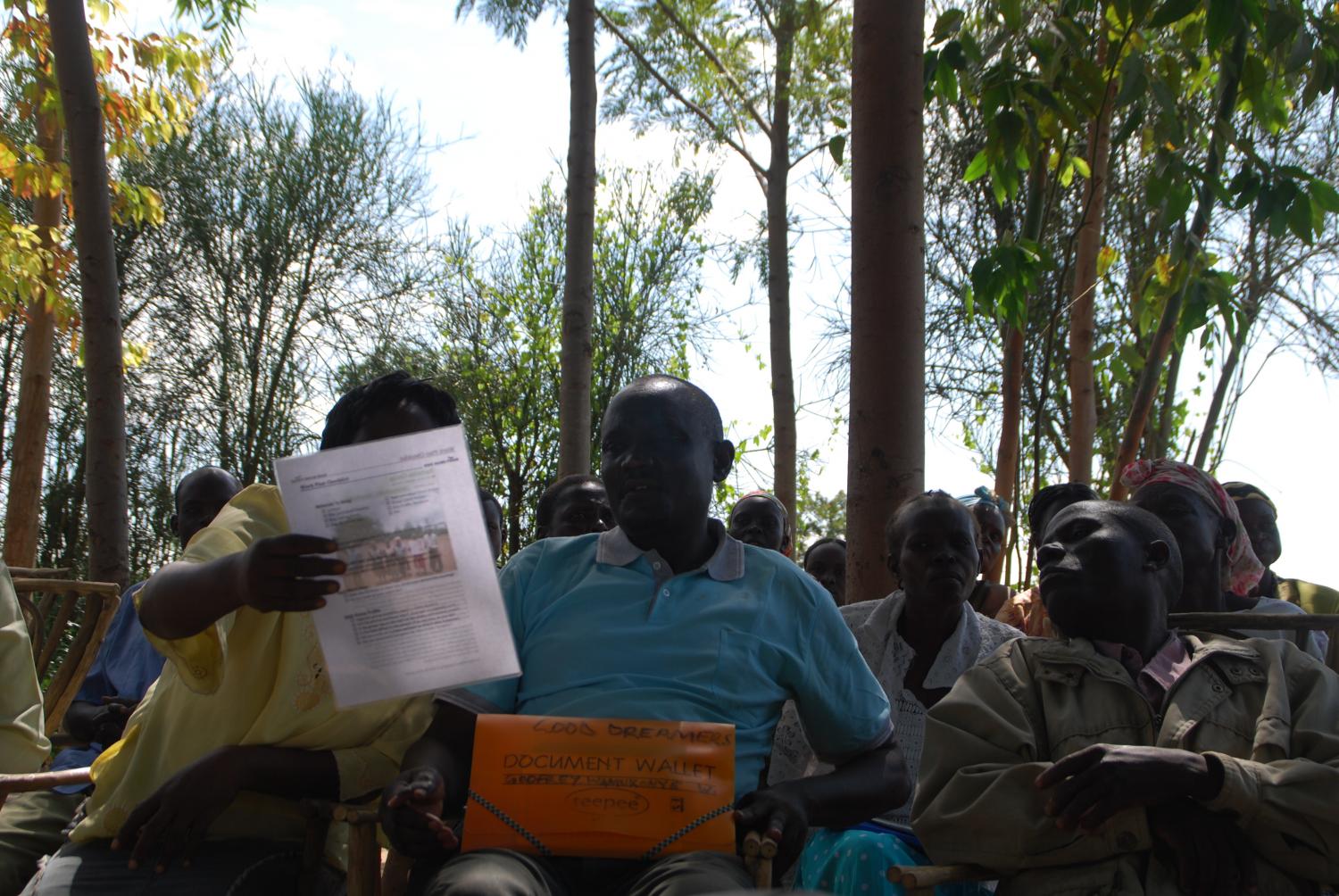 Showing farmers an example Kiva profile