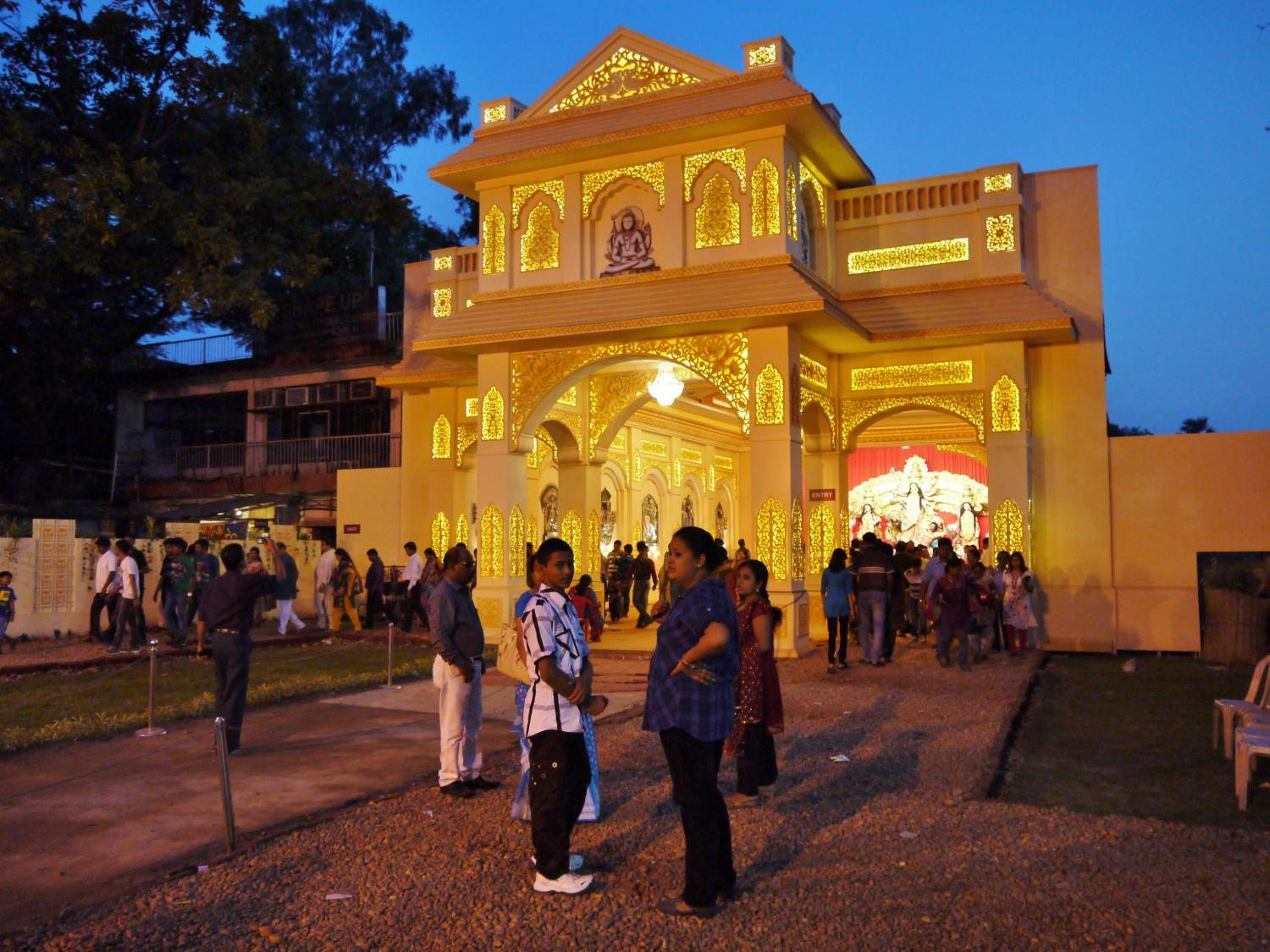 Another pandal constructed exclusively for Durga Puja