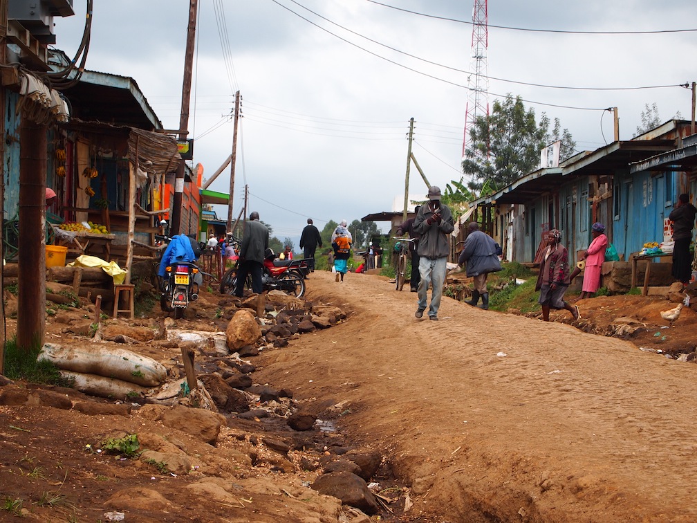Village view from a matatu