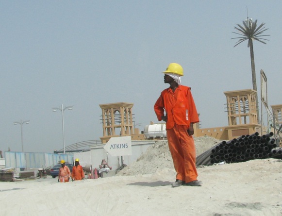 One of the countless immigrant laborers in the Gulf states.