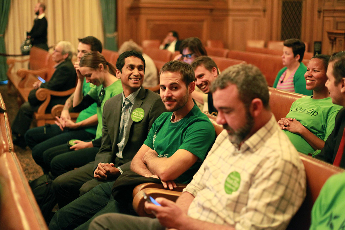 Kiva President Premal Shah and the Kiva Zip team