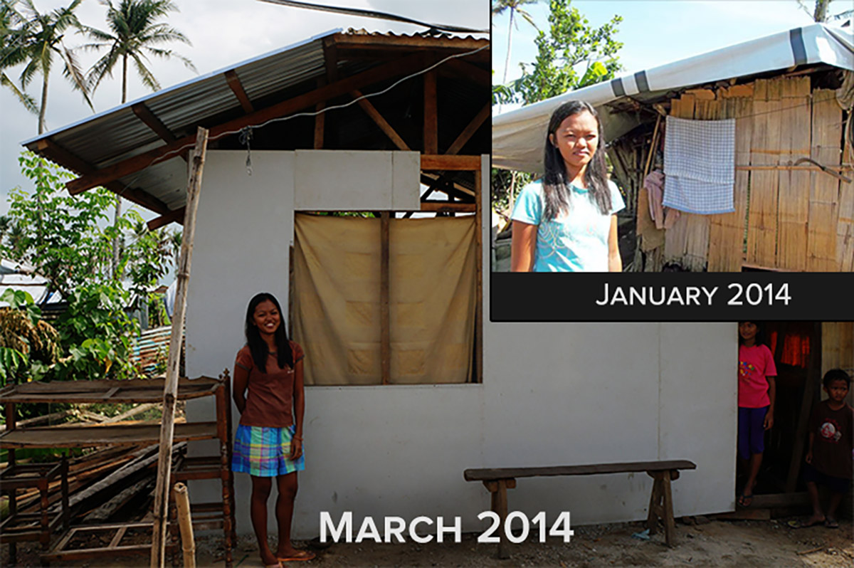 A $225 loan helped Jorgelyn to purchase building materials and pay construction labor costs.