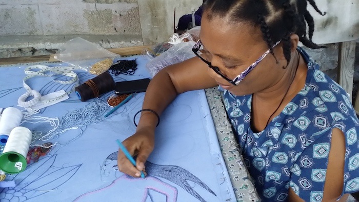 A Zafèn entrepreneur hard at work. Photo courtesy Zafen.org
