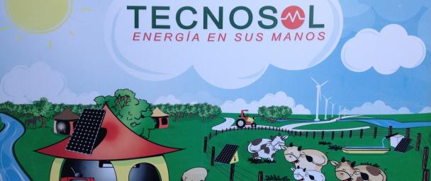 Mural outside Tecnosol's office in Managua, Nicaragua