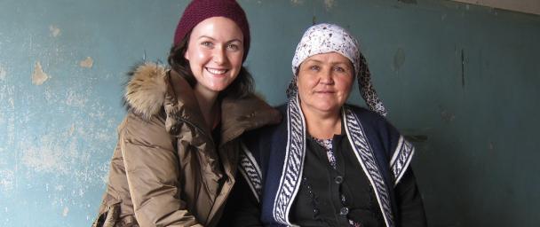 Visiting Kiva borrower Sarpinoy.