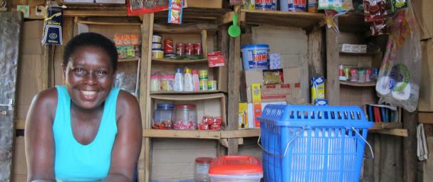 Francoise in her retail store